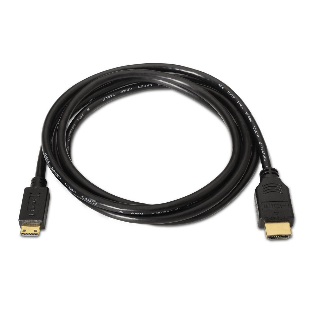 Aisens Cable Hdmi A Mini Hdmi Hec 1.8m - Compatibilidad 3d Y Ethernet - Negro