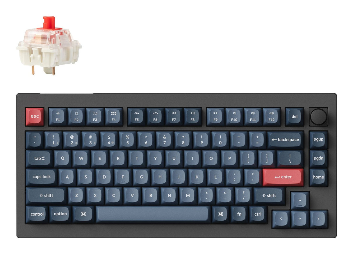 EAN 4895248861249 - Keychron V1 Max teclado Universal USB + RF Wireless + Bluetooth Negro, Gris imagen 1