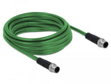 Delock 85920 Cable De Red M12 De 4 Polos Con Codificación D Macho A Macho Tpu 5 M