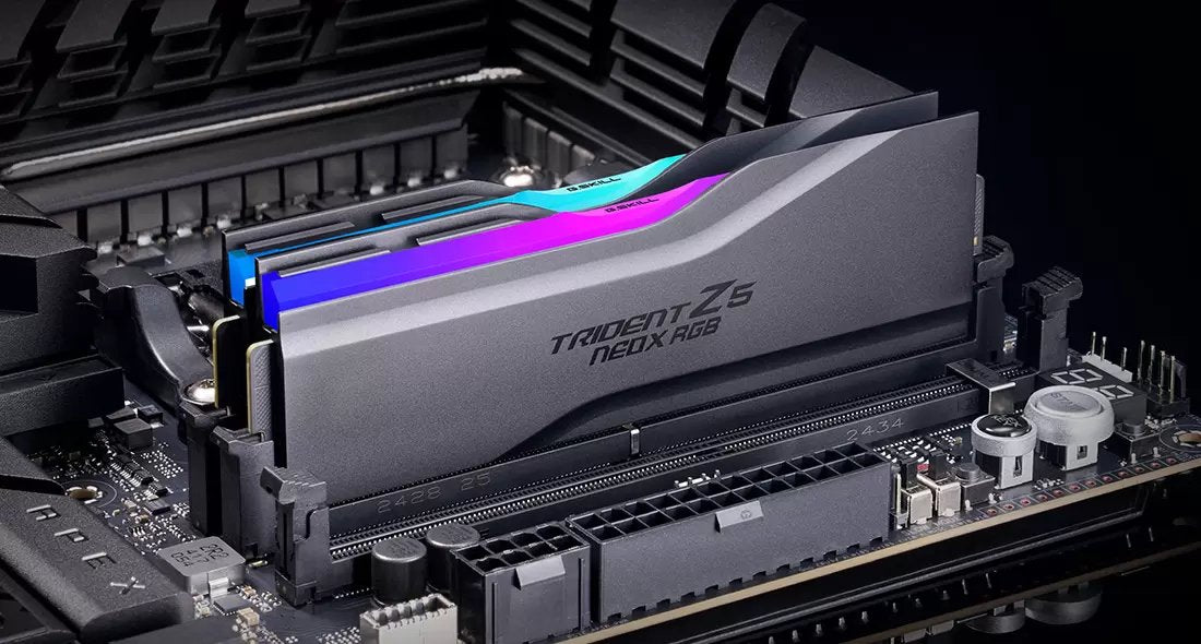 G.Skill Dimm 32 Gb Ddr5-6000 (2x 16 Gb) Dual-Kit (Negro, F5-6000a3636f16gx2-Tz5nxrk, Trident Z5 Neo X Rgb) F5-6000a3636f16gx2-Tz5nxrk