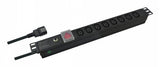 Helos 19" Regleta Professional, 8 Tomas C13, Negro 2,0m
