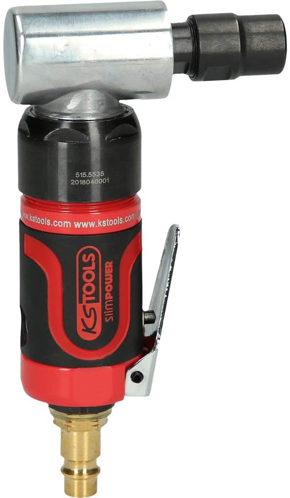 Ks Tools 515.5535 Slimpower Mini-Druckluft-Winkelstabschleifer 19.000 U/Min