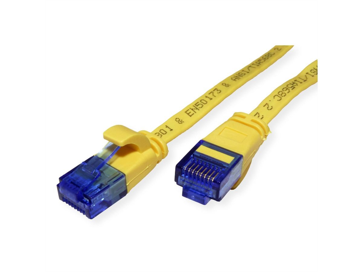 Value Cable De Red Cat.6a (Class Ea) Utp, Extra-Flach, Gelb, 5 M