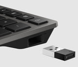 EAN 0198122141197 - HP 725 Multi-Device Rechargeable Wireless Keyboard teclado Hogar / Oficina RF Wireless + Bluetooth Gris imagen 3