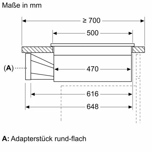 Bosch Home Set Pvq711ga7 Pvq711f15e + Hez9vdsb2, Placa De Cocción Independiente Negra, 70 Cm, Con Campana Extractora Integrada Pvq711ga7
