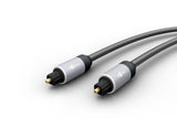 Cable  5m Toslink M A Toslink M Ø 5 Mm + Adaptador Mini Toslink Conector Metal Bolsa Colgar