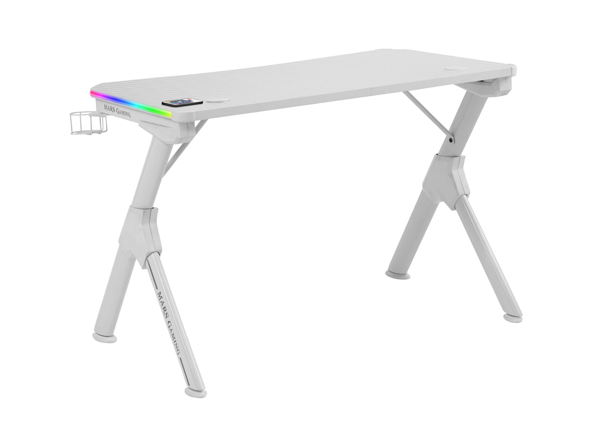 Mesa Gaming Mars Gaming Mgdrgb 110 X 60 X 75cm Blanca