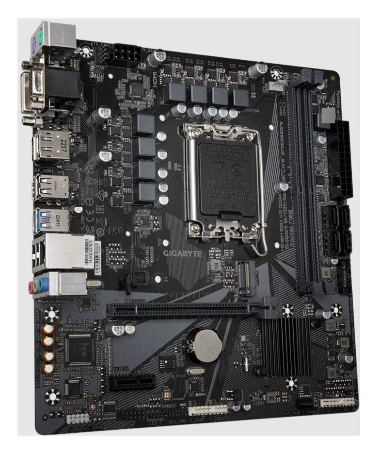 Placa Base H610m S2h V2 Ddr4 Gigabyte Lga1700 No Sata M2  1xhdmi, 1xd-Sub, 1xdp, 1xdvi-D/ Matx