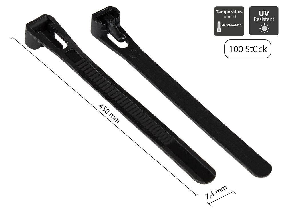 Good Connections Wiederverwendb. Brida Para Cables 450mmx7,4mm