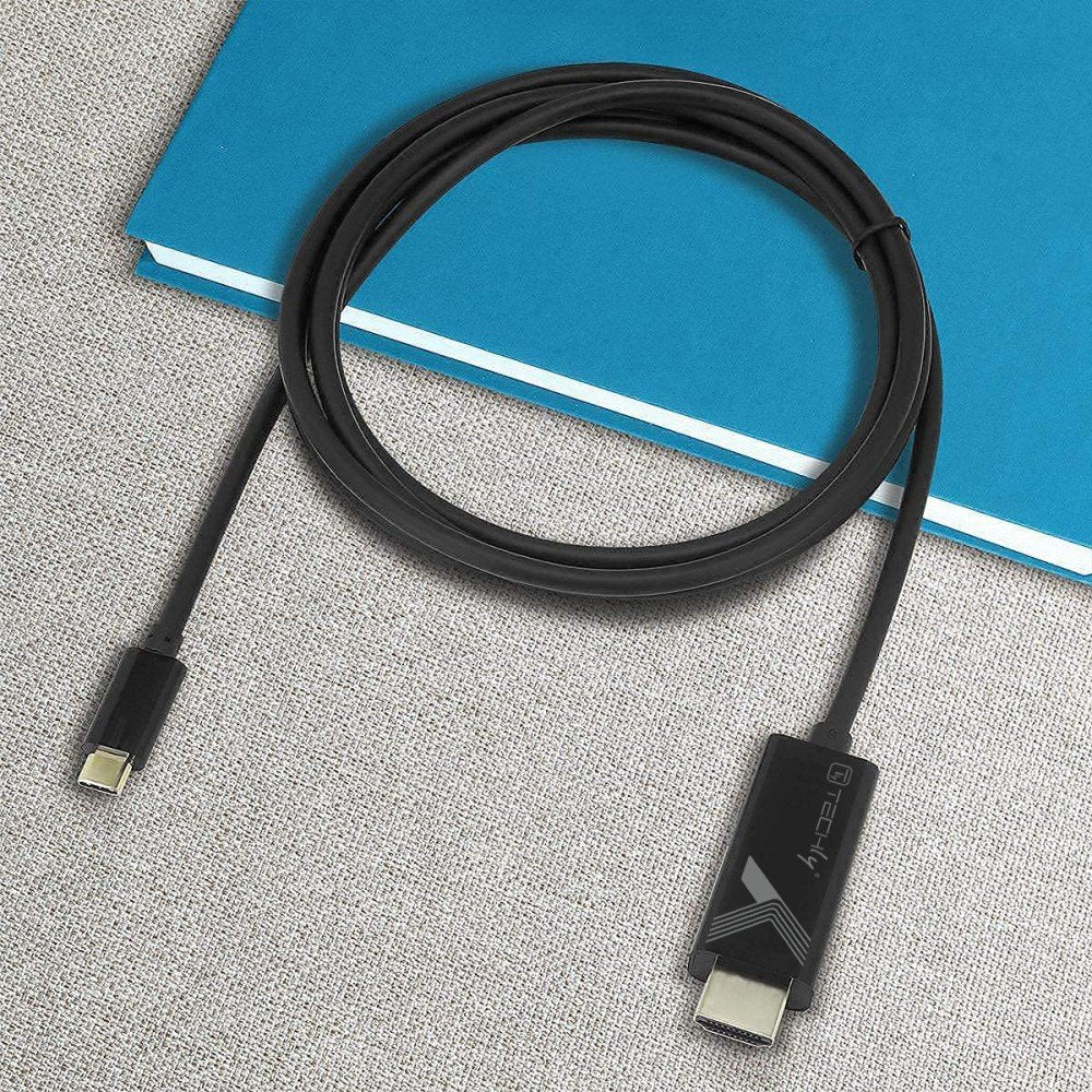 Techly Usb Tipo C M Auf Hdmi 2.0 4k, 2m, Negro