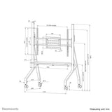EAN 8717371441203 - Neomounts FL50-525WH1 mueble y soporte para dispositivo multimedia Blanco Panel plano Mesita con ruedas p imagen 20