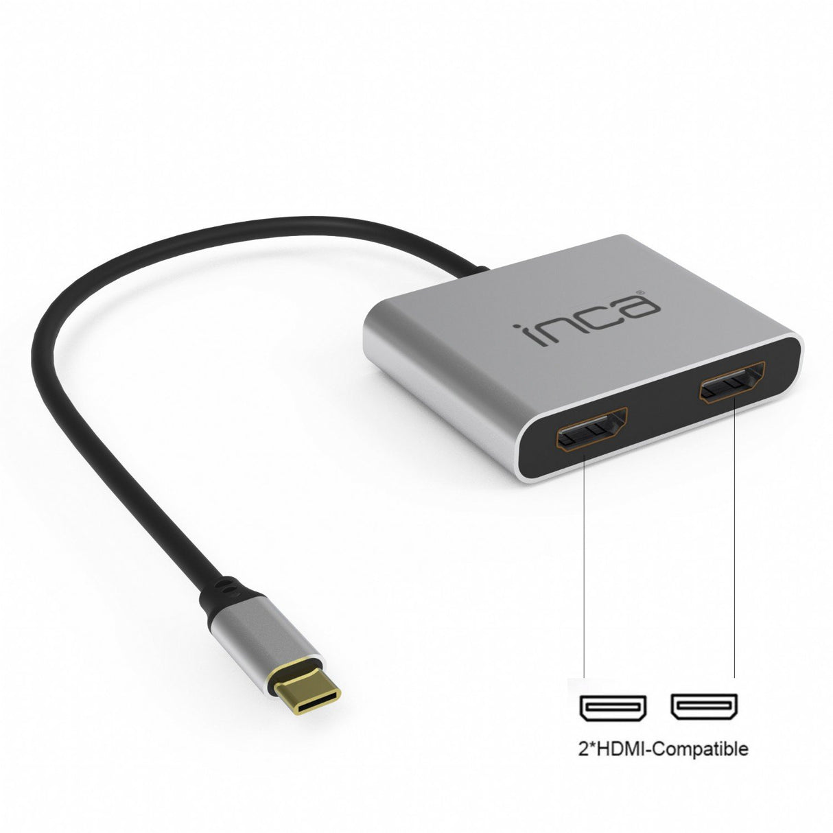 EAN 8681949014246 - Inca ITPC-4T hub de interfaz USB 3.2 Gen 1 (3.1 Gen 1) Type-C Aluminio imagen 2