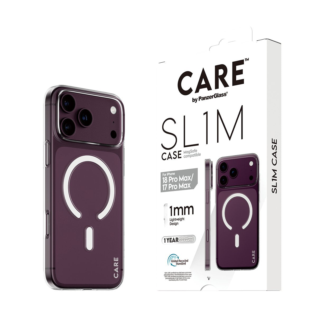 Care Sl1m Case Transpar. Magsafe Ip 18prmx 17prmx