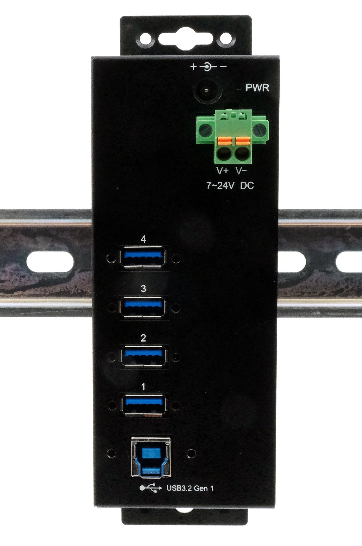 Usb 3.2 Gen 1 Hub 4-Port Extern Inkl.Usb Cable+Din-Rail-Kit 1.5a