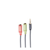Shiverpeaks Auriculares Y-Adaptador Trrs Mecker 3,5mm Ctia  0,25m