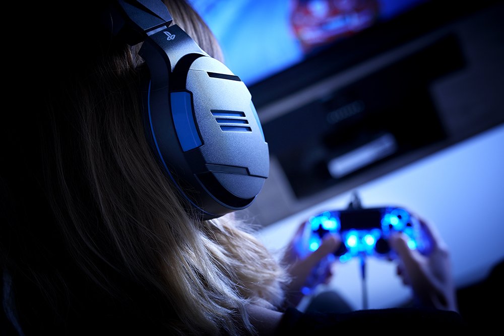 Bigben Auriculares Gaming Ps4/Pc Negro/Azul