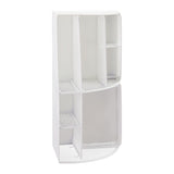 Relaxdays Escritorio-Organizer 6 Compartimentos, Metal Blanco