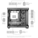 Caja Pc  Atx Mars Gaming Mc-Revpro Pantalla Lcd 4.3" Cristal Templado 4x Ventiladores Argb Blanco