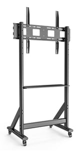 Techly Ica-Tr7412 Soporte Móvil Para Tv De 55-100 Hasta 120kg Con Estante Av Ajustable