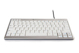 Bakkerelkhuizen Ultraboard 950 Teclado Usb Qwerty Inglés Del Reino Unido Plata, Blanco