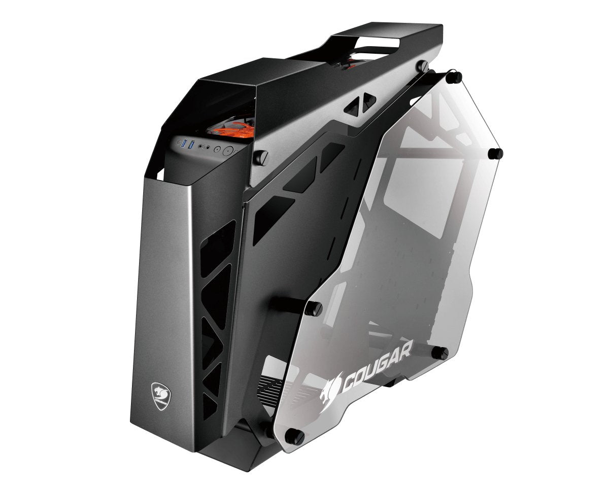 Caja  Pc Cougar Miditorre Conquer Cristal Templado
