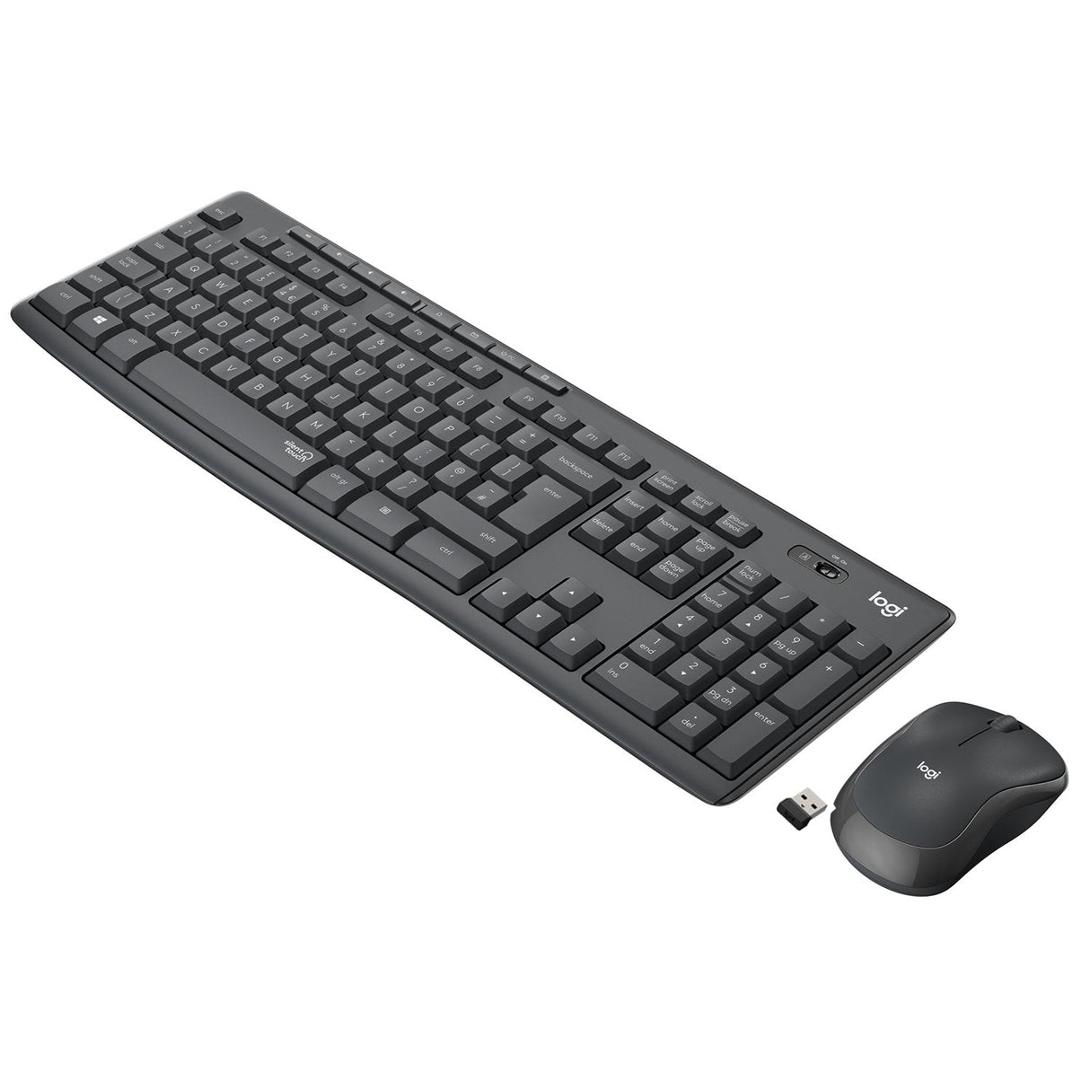 Logitech Mk295 Silent Juego De Teclado Y Ratón Inalámbrico 2.4 Ghz Azerty Alemán Grafito