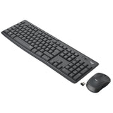 Logitech Mk295 Silent Juego De Teclado Y Ratón Inalámbrico 2.4 Ghz Azerty Alemán Grafito