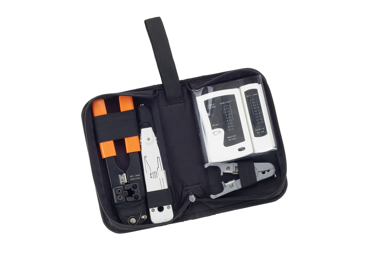 Equip Kit Herramientas Para Redes, Tester, Crimpadora Rj45, Pelacables, Crimpadora Impacto