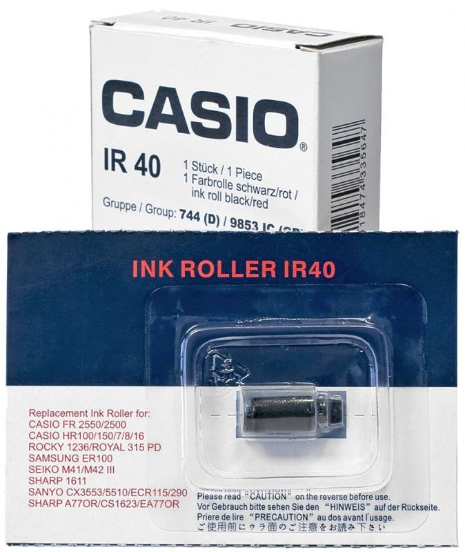Casio Cinta Rodillo Entintador 8 Mm Anchura Negro