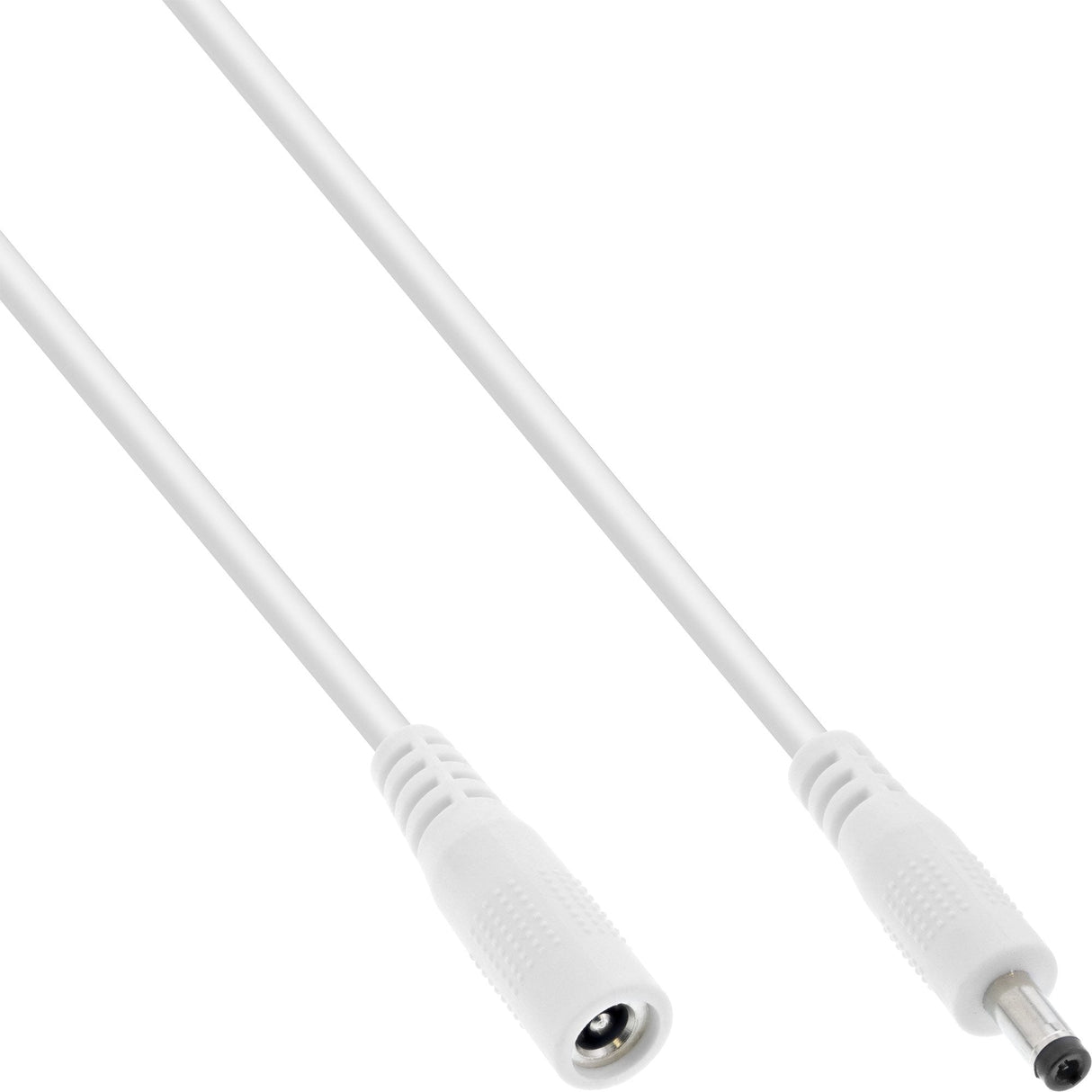 Cable De Extensión De Cc Inline, Enchufe De Cc Macho/Hembra 4,0x1,7 Mm, Awg 18, Blanco, 3 M