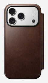 Nomad Modern Leather Folio Iphone 17 Pro Rustic Brown H.
