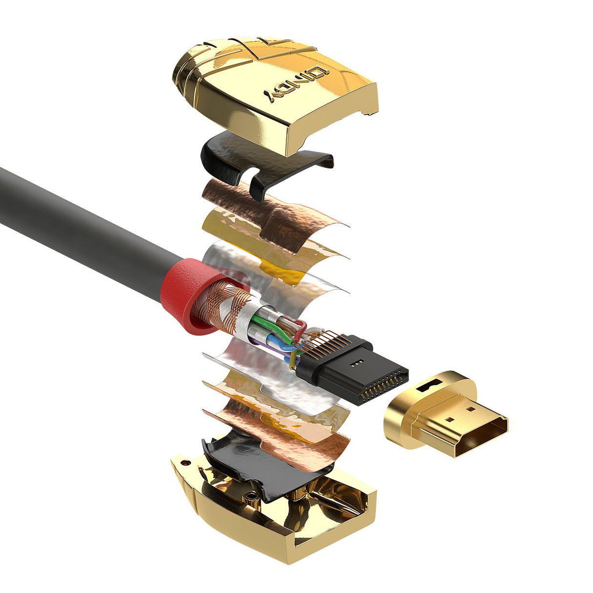 EAN 4002888378642 - Lindy 37864 cable HDMI 5 m HDMI tipo A (Estándar) Oro, Gris imagen 3