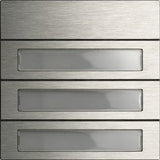 Gira 5533920 Ruftastenmodul 3f System 106 Edelstahl