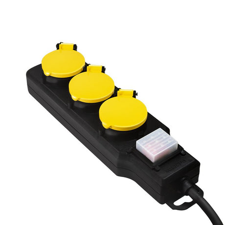 EAN 4052792060607 - LogiLink LPS253 base múltiple 1,5 m 3 salidas AC Exterior Negro, Amarillo imagen 3