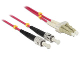 Delock Cable Fibra Óptica Lc > St Multimode Om4 1 M