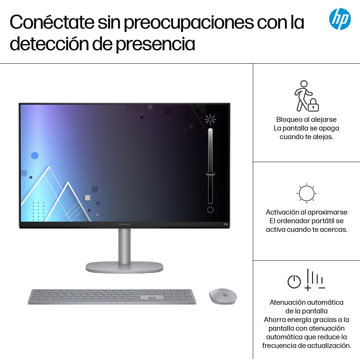 Pc All In One Hp Omnistudio X 27-Cs1006ns Intel Core Ultra 5-226v 16gb 1tb Ssd 27' Win11