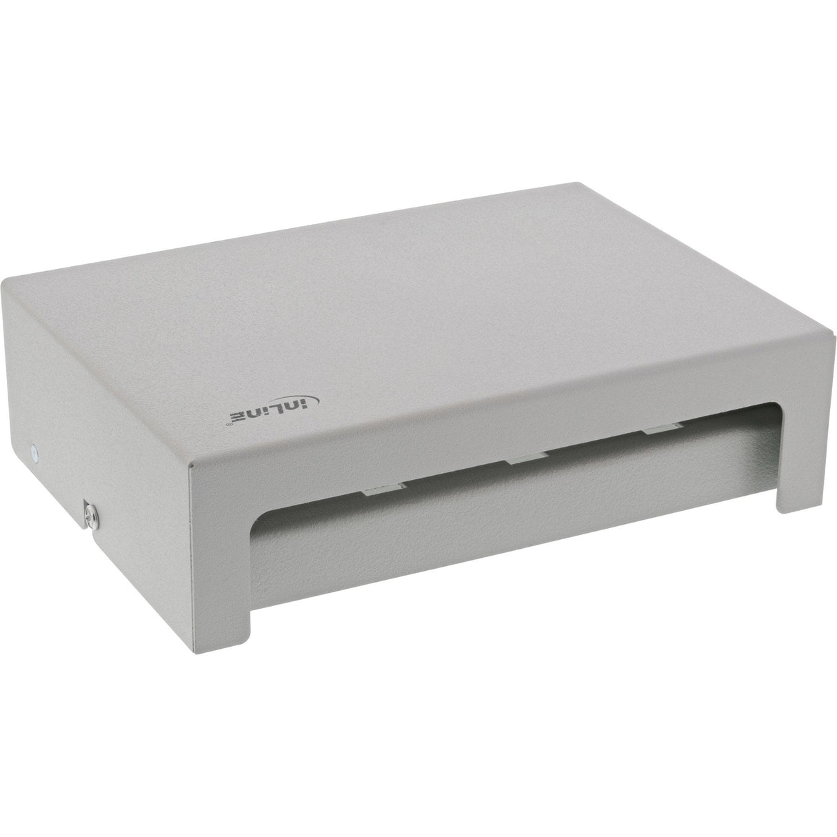 Inline Desktop Point Box 8x Keystone Rj45, Metal, Gris Claro Ral7035