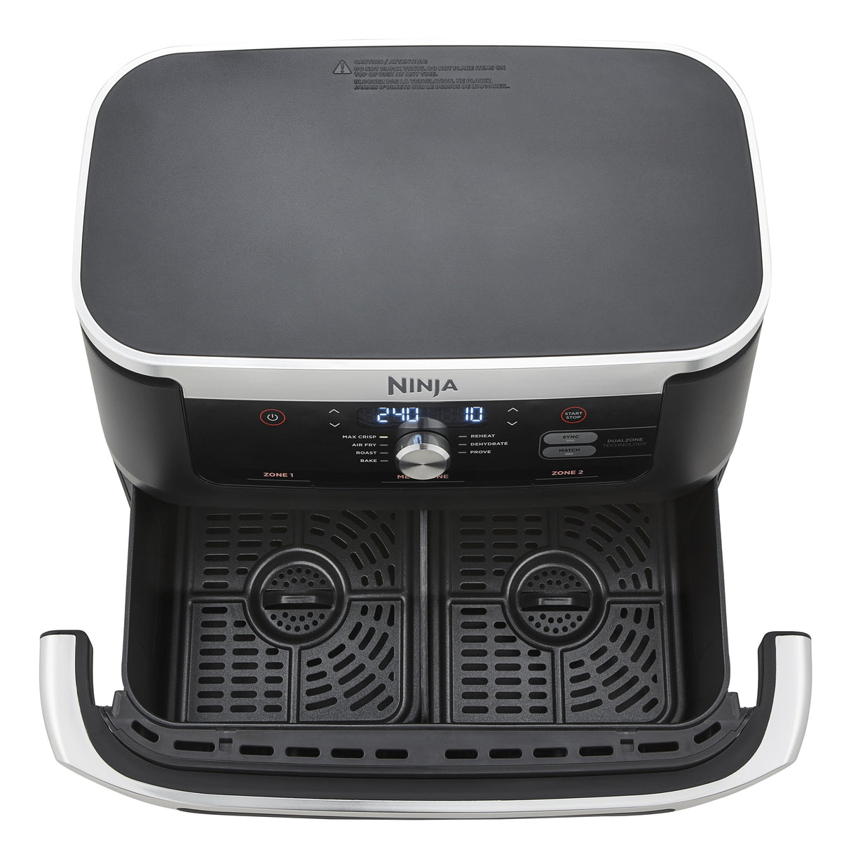 EAN 0622356270373 - Ninja AF500EU freidora Doble 10,4 L Independiente 2470 W Freidora de aire caliente Negro, Acero inoxidabl imagen 6