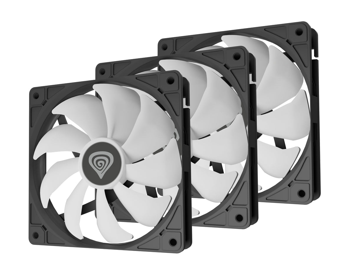 Ventilador Genesis Oxal 120 Argb Negro Pack 3 Uds