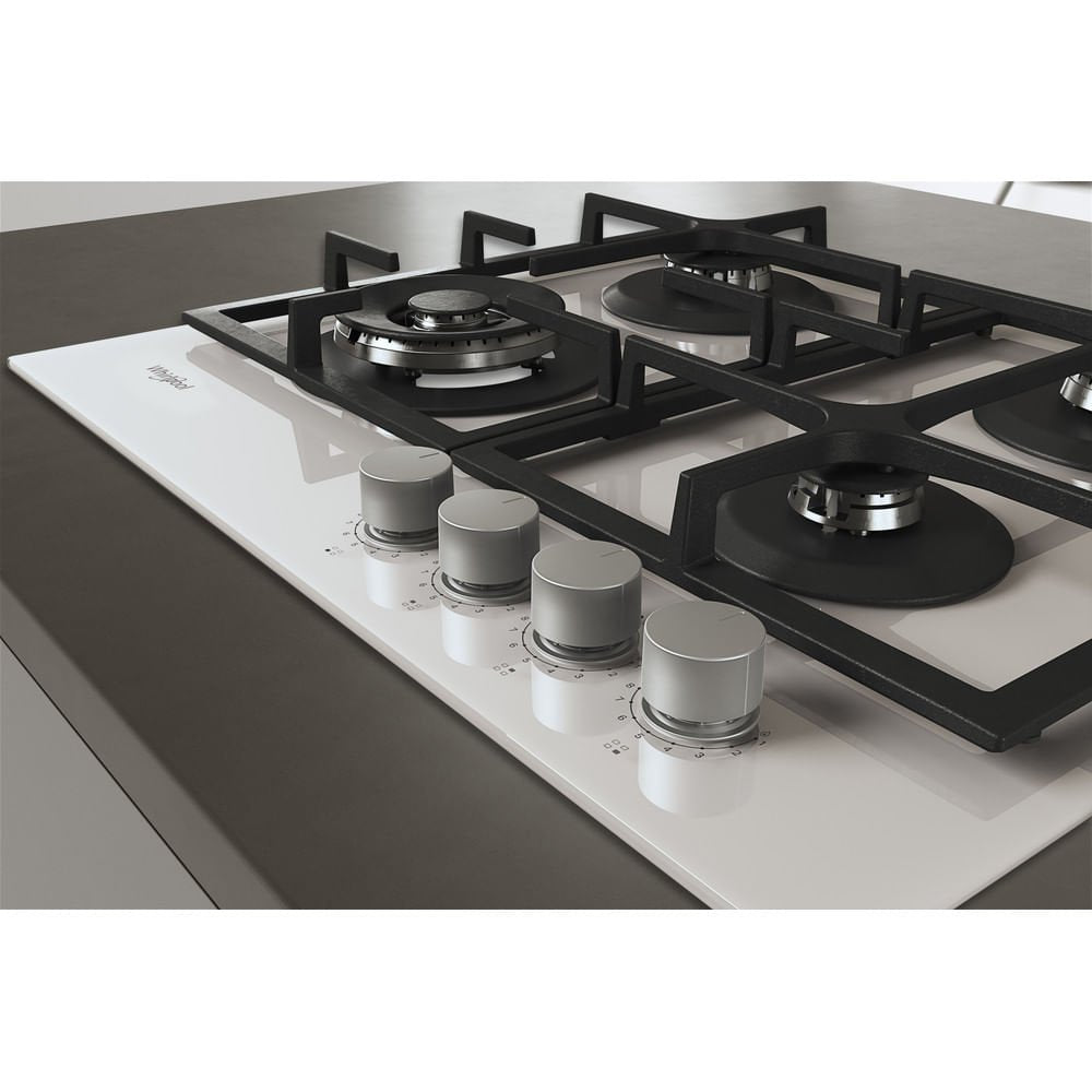 EAN 8003437605222 - Whirlpool AKTL629/WH Blanco Integrado 59 cm Encimera de gas 4 zona(s) imagen 10