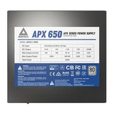 EAN 4710562741070 - Montech APX650 unidad de fuente de alimentación 650 W 20+4 pin ATX ATX Negro imagen 4