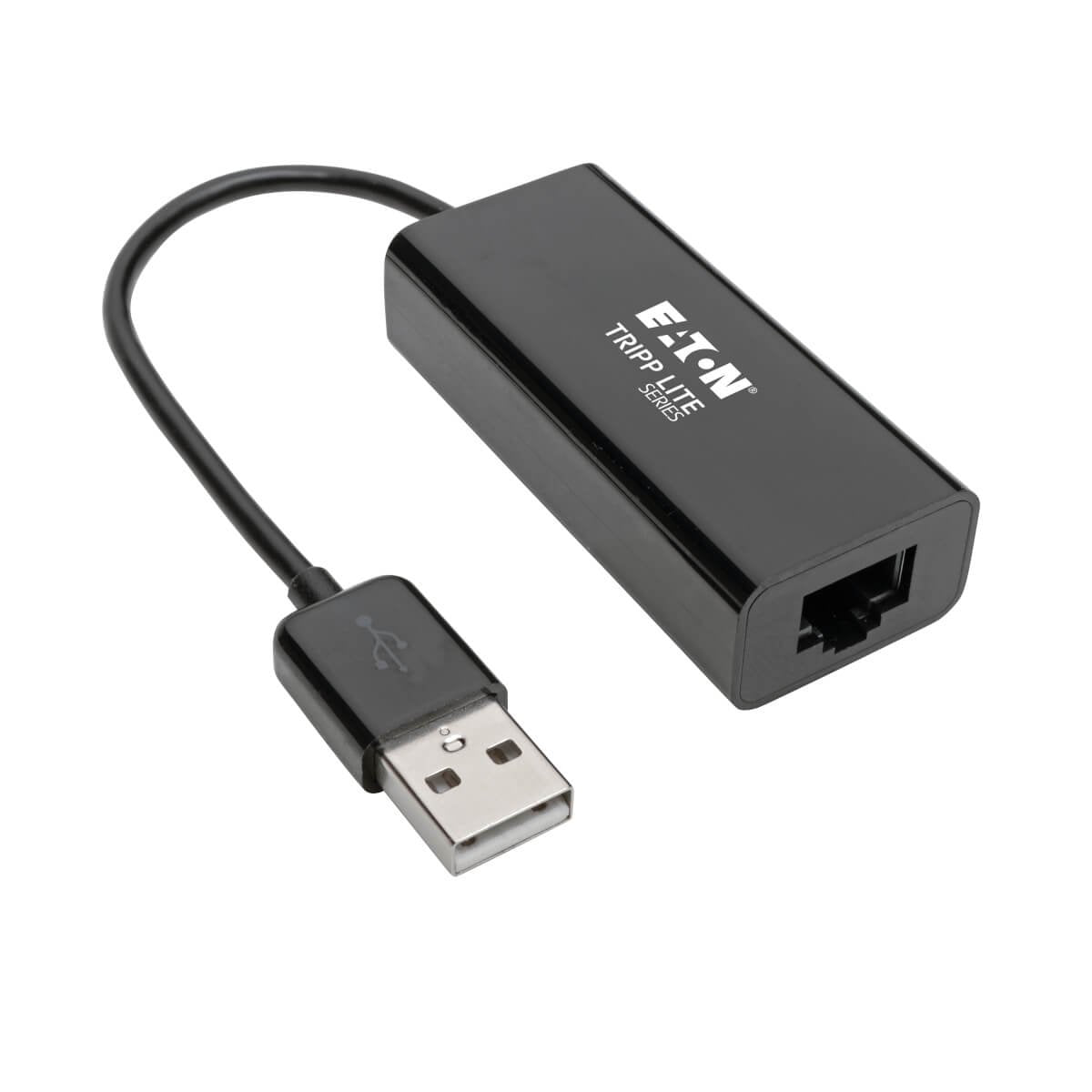 Adaptador Tripp Lite U236-000-R  Usb 2.0 Ethernet Nic - 10/100 Mbps, Rj45, Negro