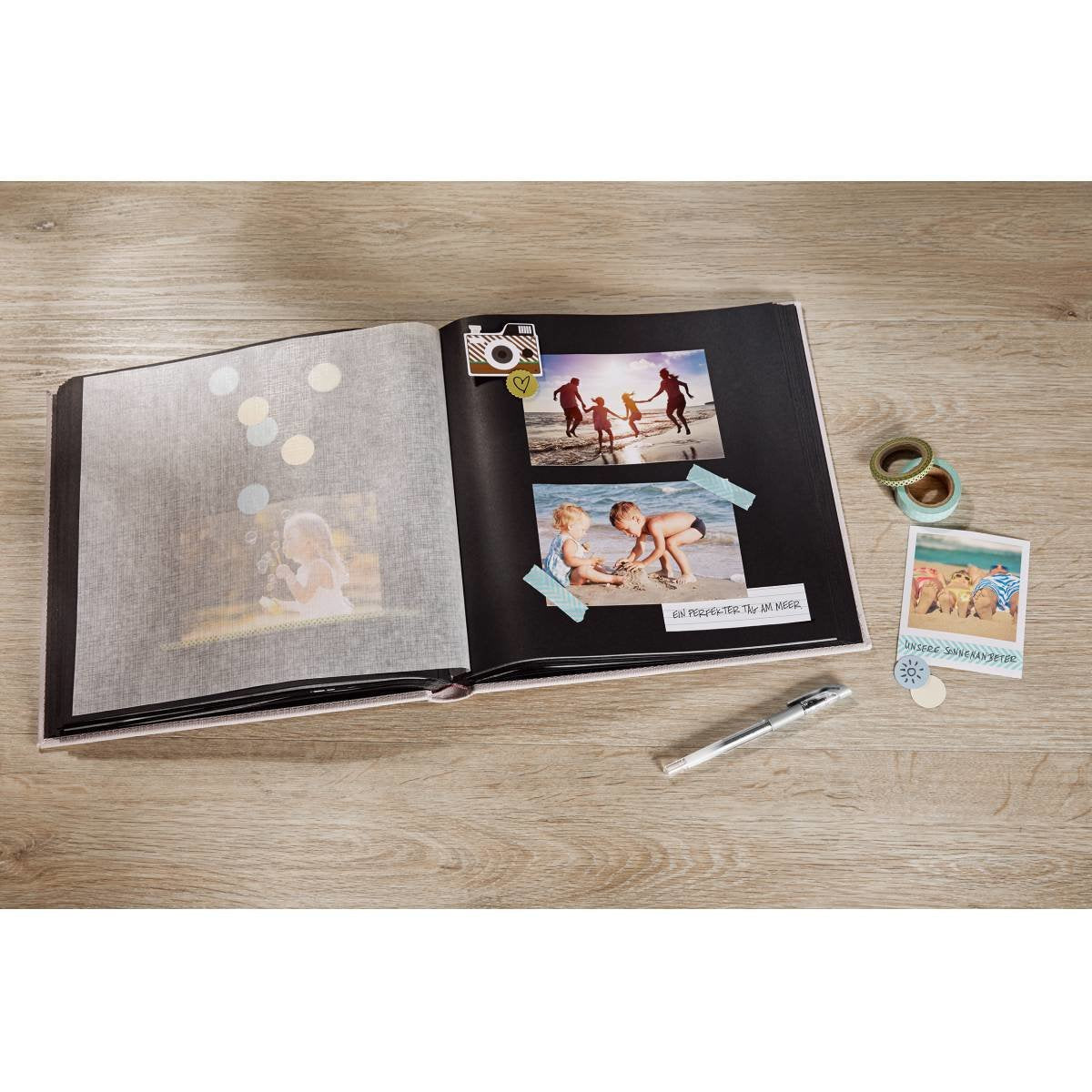 Álbum Walther Black & White  30x30 Bookbound Black Fa217b