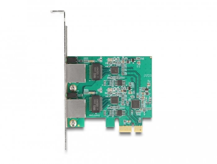 Delock 88101 Tarjeta Pci Express X1 A 2 X Rj45 2,5 Gigabit Lan
