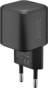 Cargador Rápido Goobay 20w Usb-C Pd Gan (Negro) 76690