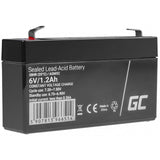 Green Cell Batería Agm De Plomo Ácido Agm Vrla 6v 1.2ah Para Juguetes Y Alarmas