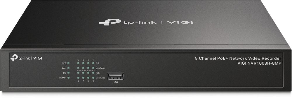 Tp-Link Vigi Nvr1008h-8mp Grabador De Vídeo (Nvr) Poe Bay 1hdd H265+