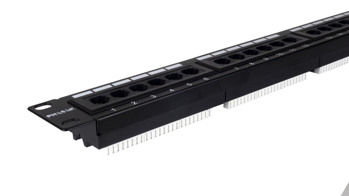 Phasak Panel De Parcheo 19" Cat.6 Utp Rj45 Dual 1u