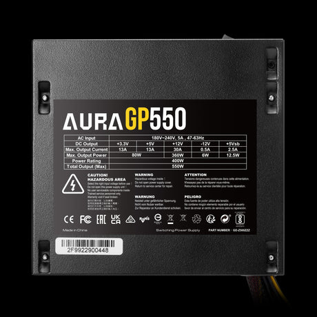 EAN 4712960136984 - GAMDIAS AURA GP550 unidad de fuente de alimentación 550 W 24-pin ATX ATX Negro imagen 7