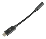V7 V7ucaudio-Blk Hub De Interfaz Usb 3.2 Gen 1 (3.1 Gen 1) Type-C Negro
